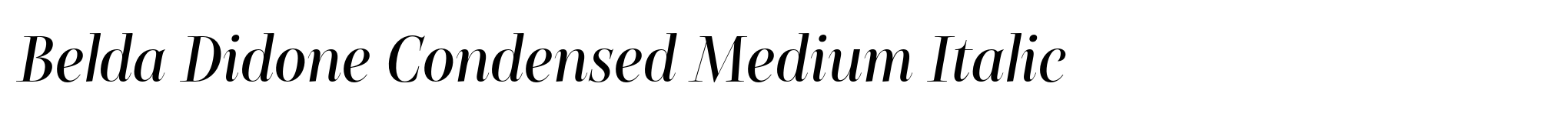 Belda Didone Condensed Medium Italic image